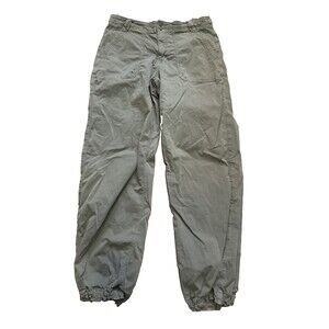 Vintage American Eagle Y2K Parachute Pants Green Gorpcore 12L Baggy